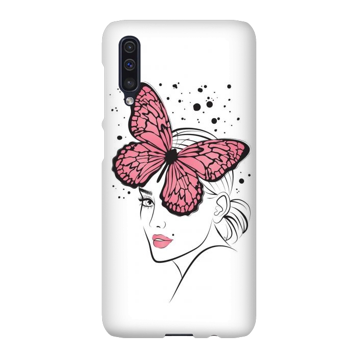 Galaxy A50 SlimFit Pink Butterfly by Martina