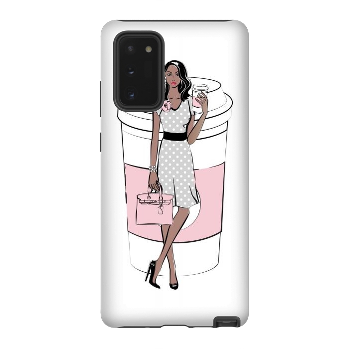 Galaxy Note 20 StrongFit Coffee Boss Babe Woman by Martina