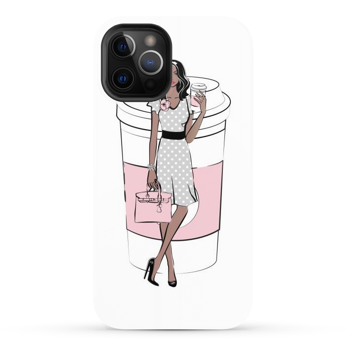 iPhone 12 Pro Max StrongFit Coffee Boss Babe Woman by Martina