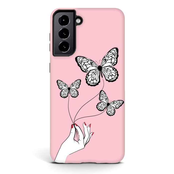 Galaxy S21 plus StrongFit Butterfly Game by Martina