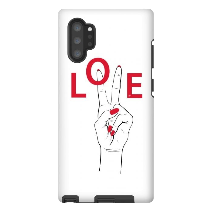 Galaxy Note 10 plus StrongFit Love Hand by Martina