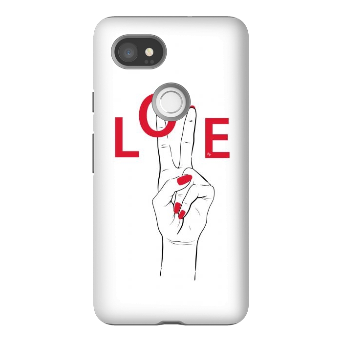 Pixel 2XL StrongFit Love Hand by Martina