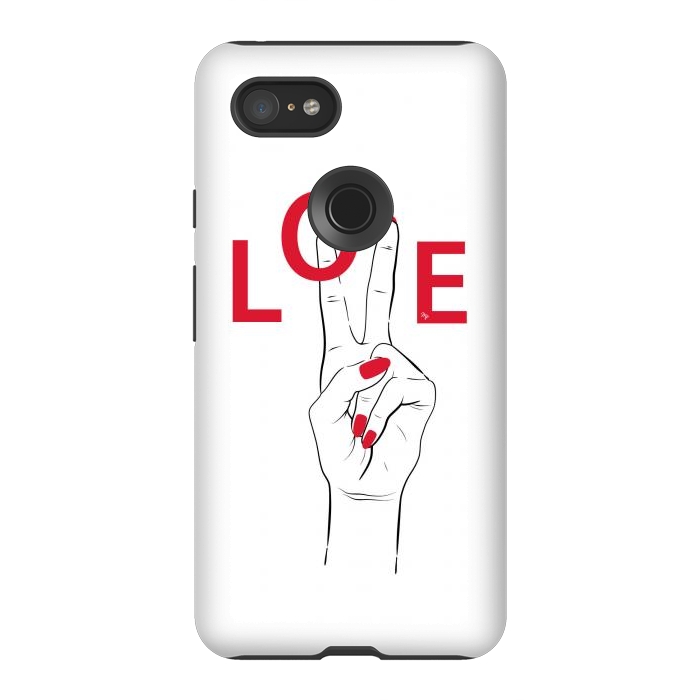 Pixel 3XL StrongFit Love Hand by Martina