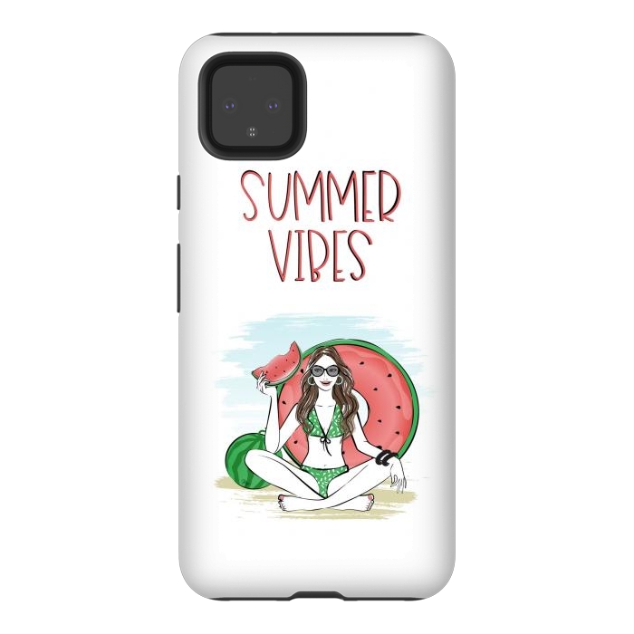 Pixel 4XL StrongFit Summer vibes girl by Martina