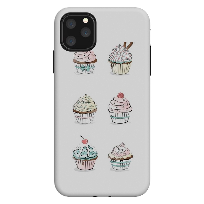 iPhone 11 Pro Max StrongFit Sweet Cupcakes by Martina