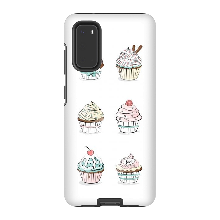 Galaxy S20 StrongFit Sweet Cupcakes by Martina
