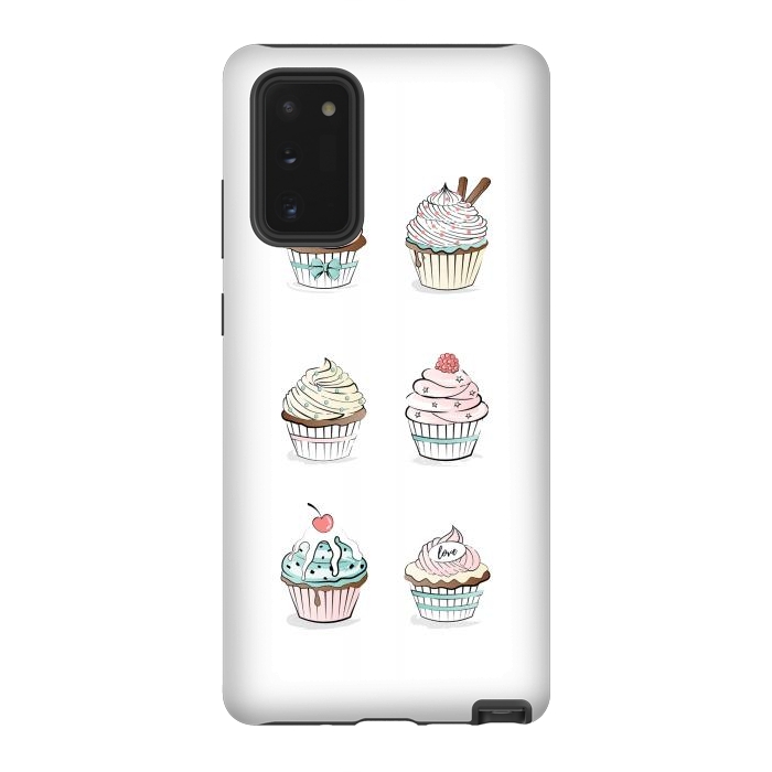 Galaxy Note 20 StrongFit Sweet Cupcakes by Martina