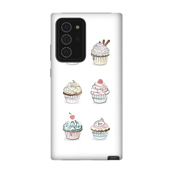 Galaxy Note 20 Ultra StrongFit Sweet Cupcakes by Martina