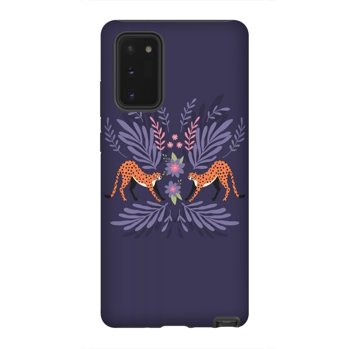 Galaxy Note 20 StrongFit Cheetahs pair purple by Jelena Obradovic