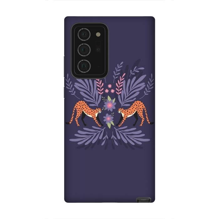 Galaxy Note 20 Ultra StrongFit Cheetahs pair purple by Jelena Obradovic
