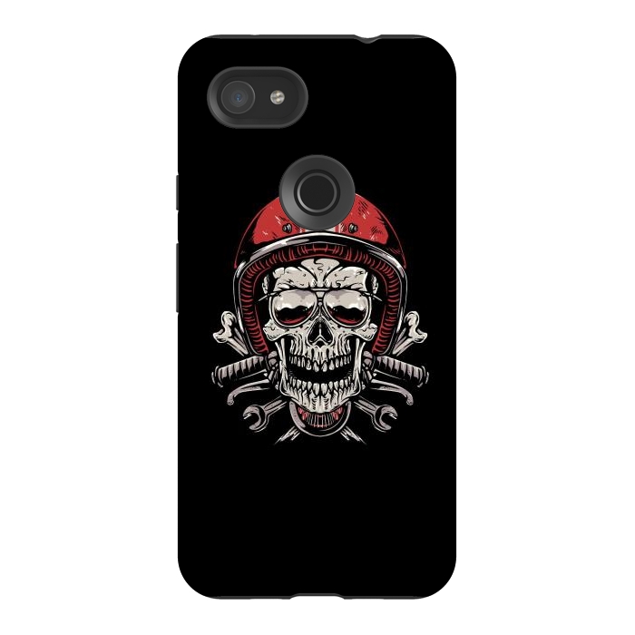 Pixel 3AXL StrongFit Skull Biker 4 by Afif Quilimo