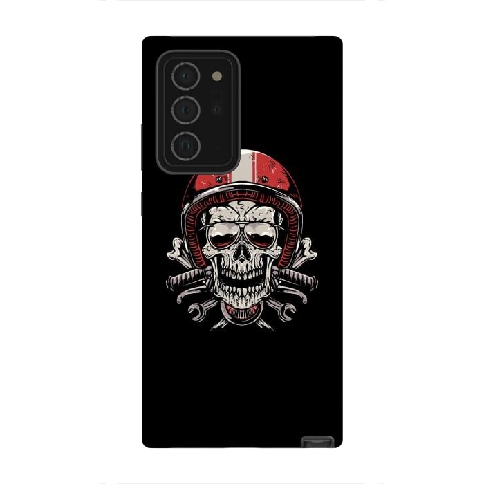 Galaxy Note 20 Ultra StrongFit Skull Biker 4 by Afif Quilimo