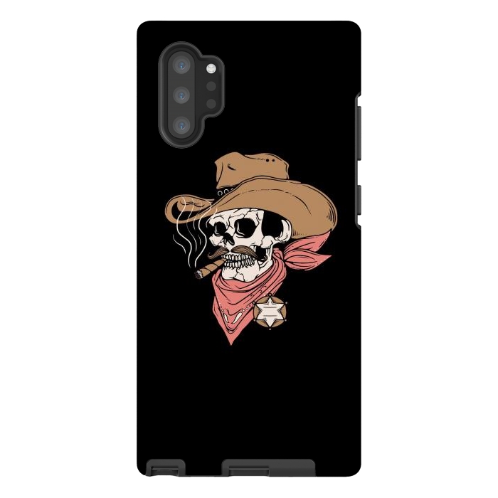 Galaxy Note 10 plus StrongFit Skull Sheriff by Afif Quilimo