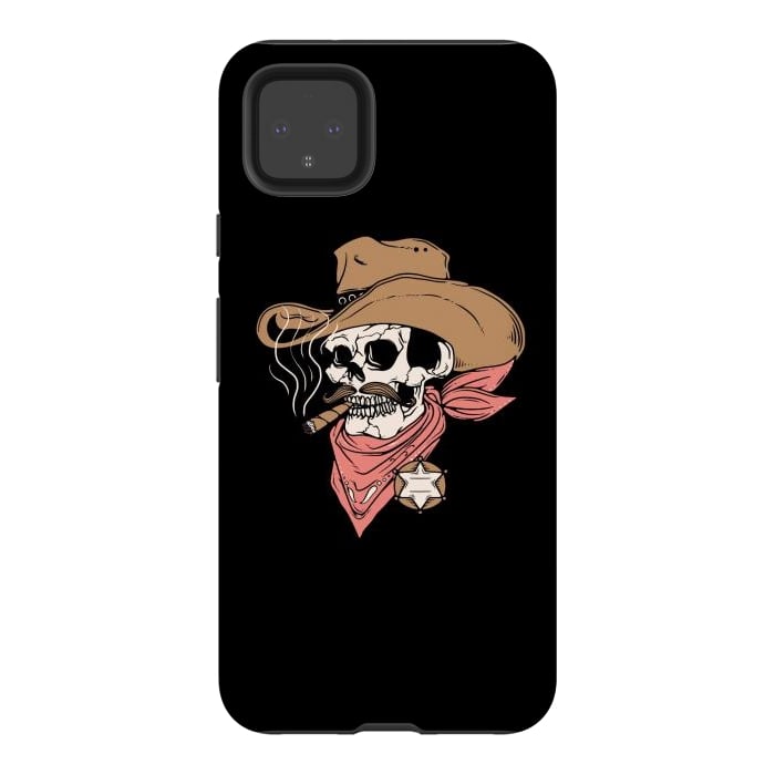 Pixel 4XL StrongFit Skull Sheriff by Afif Quilimo