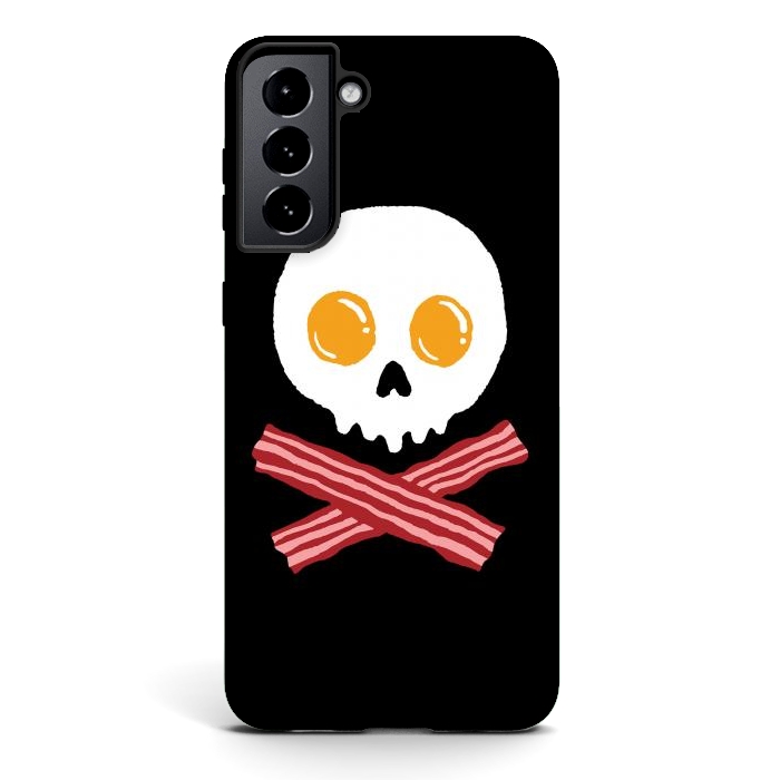 Galaxy S21 StrongFit Breakfast Skull by Afif Quilimo