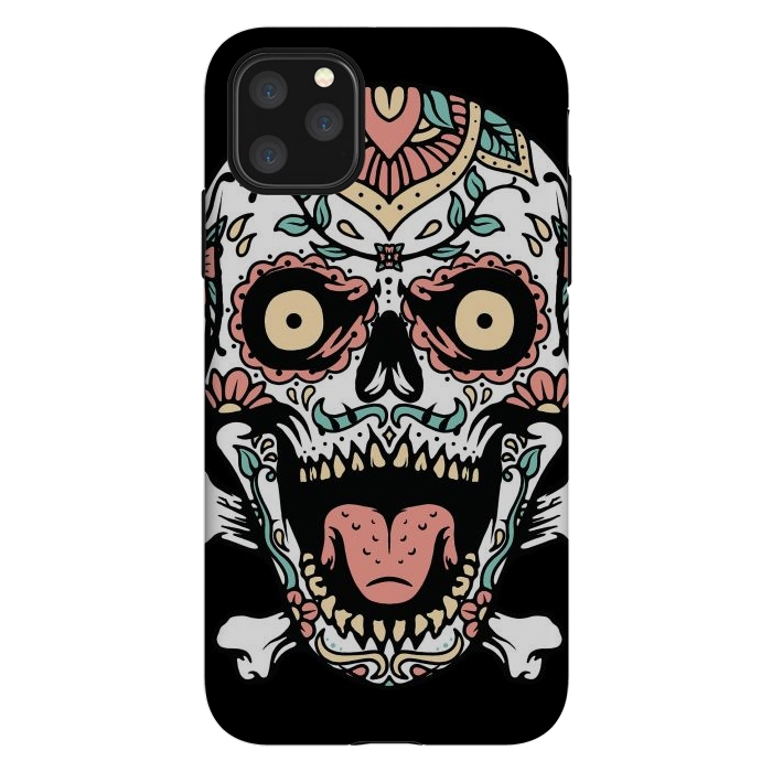 iPhone 11 Pro Max StrongFit Mexican Skull 1 by Afif Quilimo