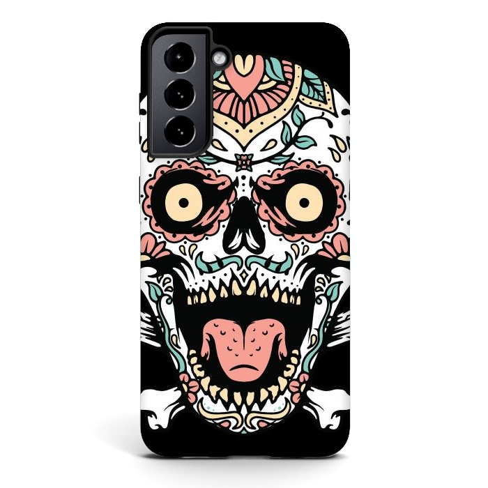 Galaxy S21 plus StrongFit Mexican Skull 1 by Afif Quilimo