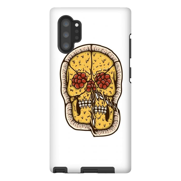 Galaxy Note 10 plus StrongFit pizza Skull by Afif Quilimo