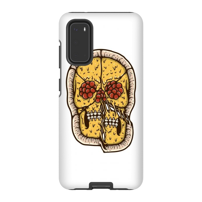 Galaxy S20 StrongFit pizza Skull by Afif Quilimo