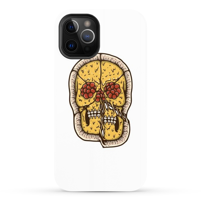 iPhone 12 Pro Max StrongFit pizza Skull by Afif Quilimo