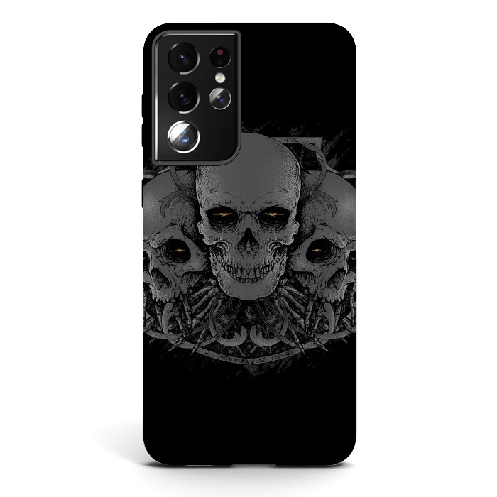 Galaxy S21 ultra StrongFit 3 Skull by Afif Quilimo