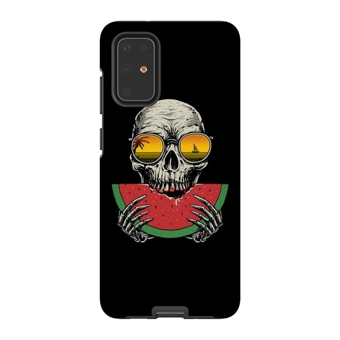 Galaxy S20 Plus StrongFit Watermelon Skull by Afif Quilimo