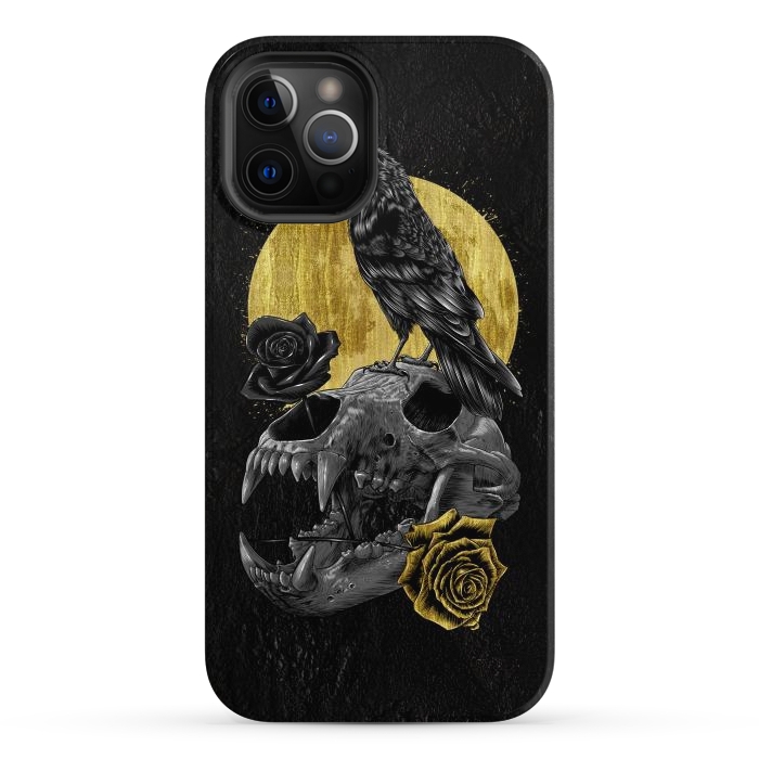 iPhone 12 Pro Max StrongFit Skull Crow by Alberto