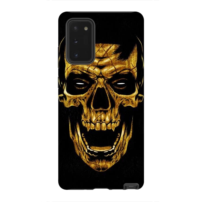 Galaxy Note 20 StrongFit Golden Skull by Alberto