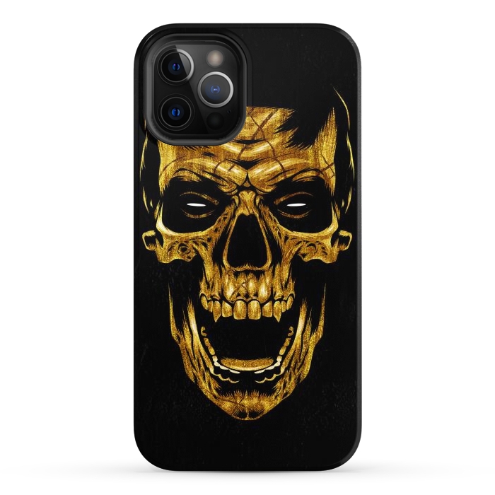 iPhone 12 Pro Max StrongFit Golden Skull by Alberto