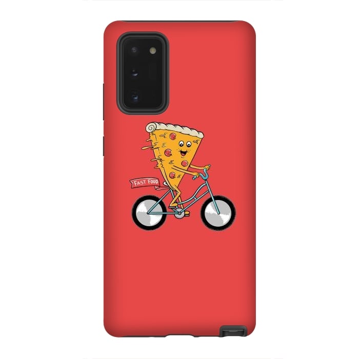 Galaxy Note 20 StrongFit Pizza Fast Food Red por Coffee Man