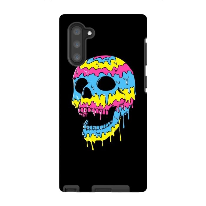 Galaxy Note 10 StrongFit Melted Skull by Coffee Man