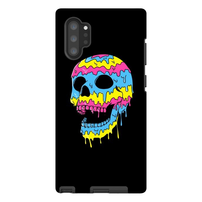 Galaxy Note 10 plus StrongFit Melted Skull by Coffee Man