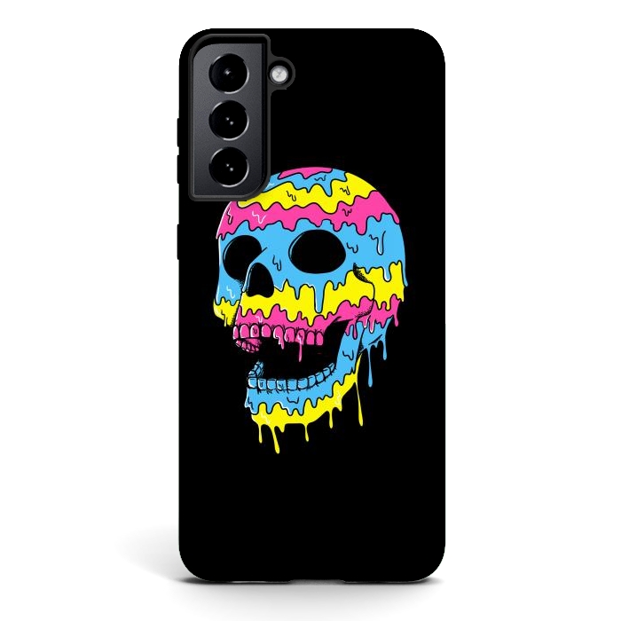 Galaxy S21 StrongFit Melted Skull by Coffee Man
