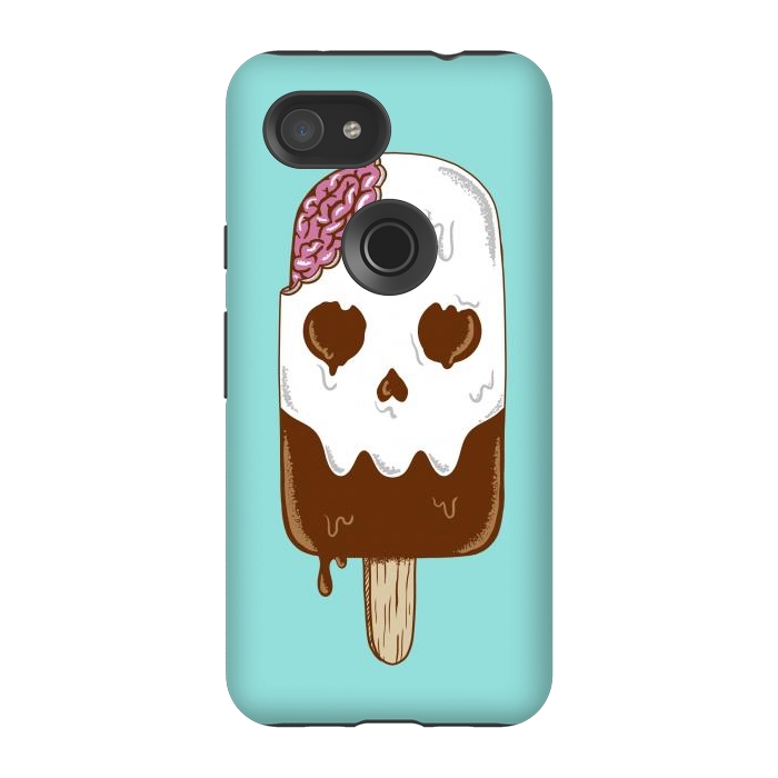 Pixel 3A StrongFit Skull Ice Cream by Coffee Man