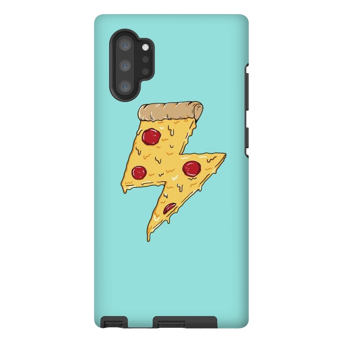 Galaxy Note 10 plus StrongFit Pizza power green by Coffee Man
