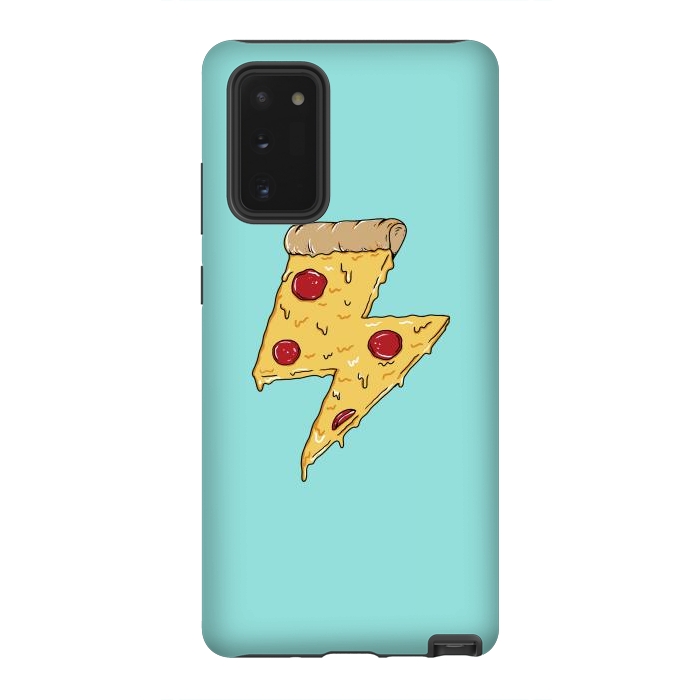 Galaxy Note 20 StrongFit Pizza power green by Coffee Man