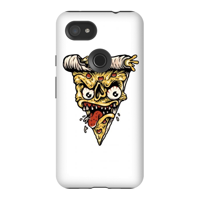 Pixel 3AXL StrongFit Pizza Monster by Afif Quilimo