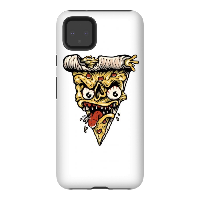 Pixel 4XL StrongFit Pizza Monster by Afif Quilimo