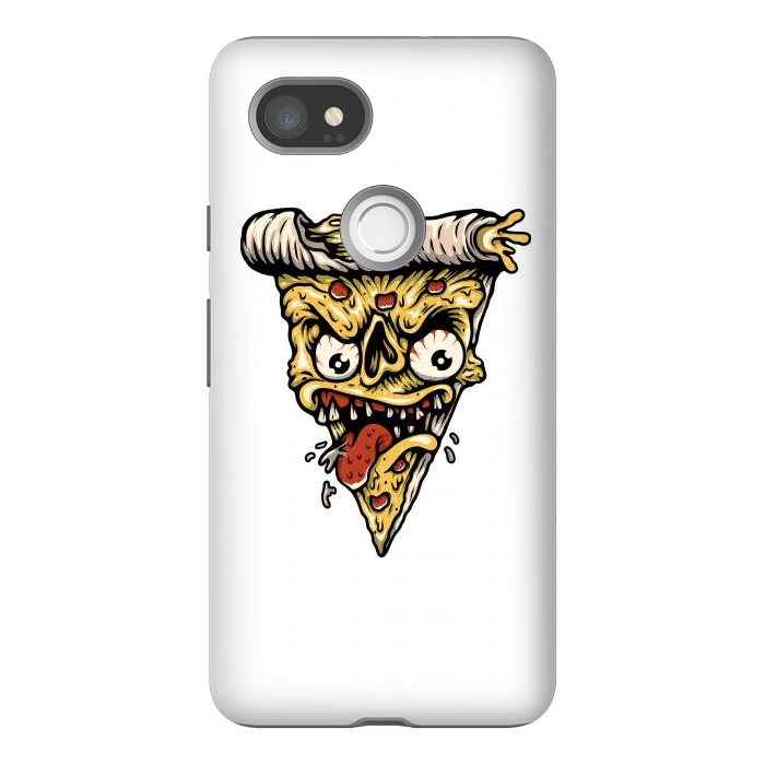 Pixel 2XL StrongFit Pizza Monster by Afif Quilimo