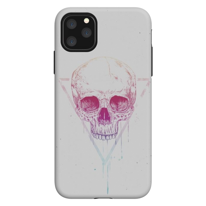 iPhone 11 Pro Max StrongFit Skull in triangle I by Balazs Solti