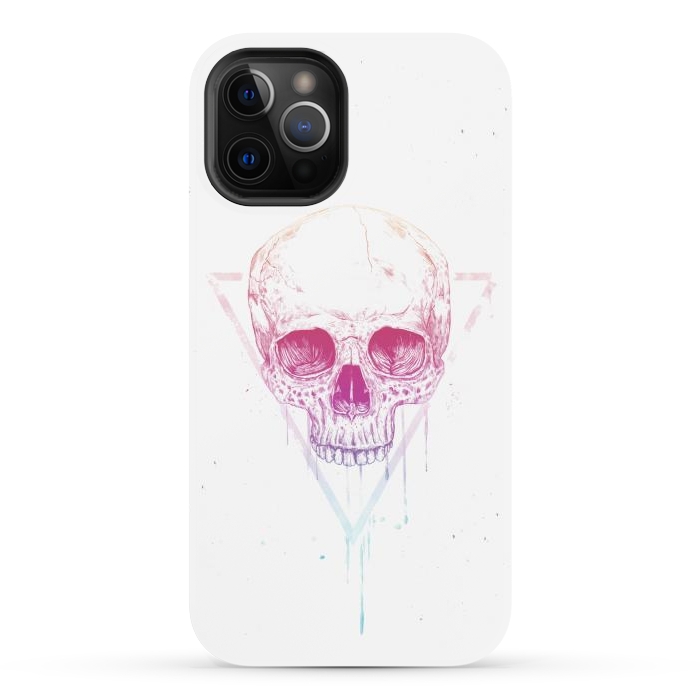 iPhone 12 Pro Max StrongFit Skull in triangle I by Balazs Solti