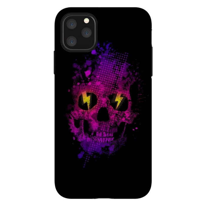 iPhone 11 Pro Max StrongFit Acid Skull by Mitxel Gonzalez