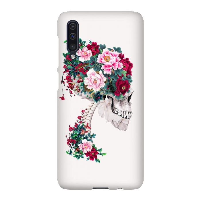 Galaxy A50 SlimFit Skull with Peonies by Riza Peker