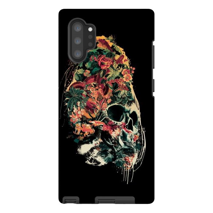 Galaxy Note 10 plus StrongFit Snake and Skull by Riza Peker
