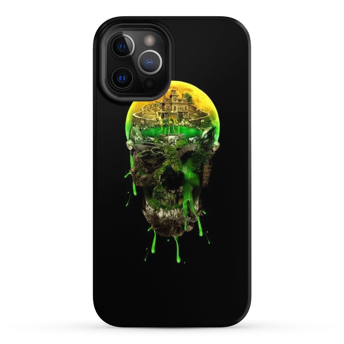 iPhone 12 Pro Max StrongFit Haunted Skull by Riza Peker