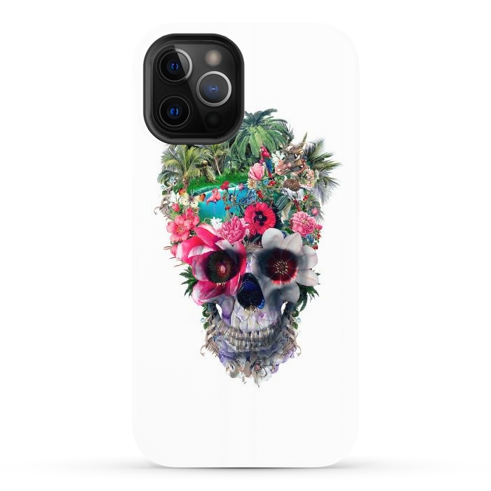 iPhone 12 Pro Max StrongFit Summer Skull III by Riza Peker
