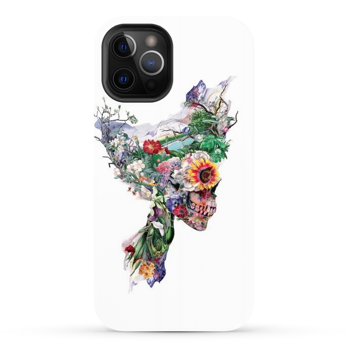 iPhone 12 Pro Max StrongFit Nature Skull II by Riza Peker