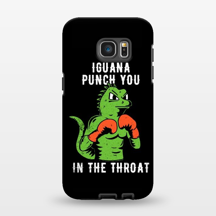 Galaxy S7 EDGE StrongFit Iguana Punch You by eduely
