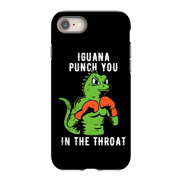iPhone 8 StrongFit Iguana Punch You by eduely