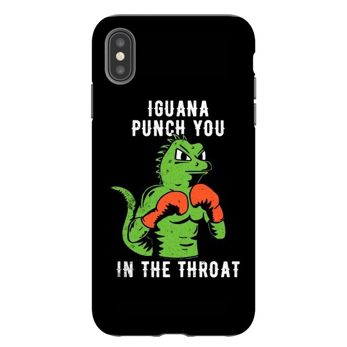 iPhone Xs Max StrongFit Iguana Punch You by eduely